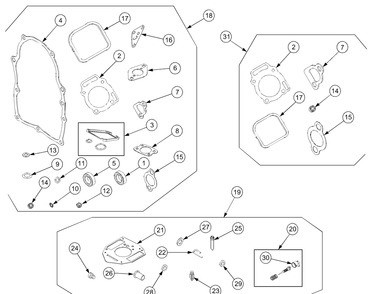 Gasket Sets And Carburetor Overhaul Kit Diagram and Parts List for LT2180 13A254G710-13A254G712 Cub Cadet Lawn Tractor